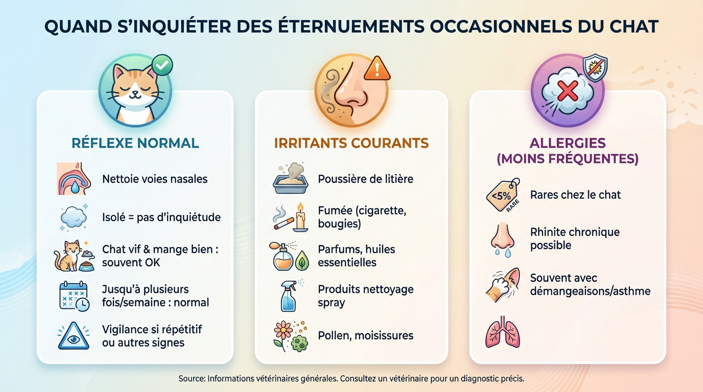 Chat roux qui éternue, illustration d'un réflexe naturel ou d'une irritation nasale